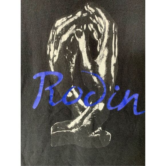 Vintage Single stitch The cathedral Auguste rodin 1914 t shirt Michaelangelo L - Picture 3 of 5